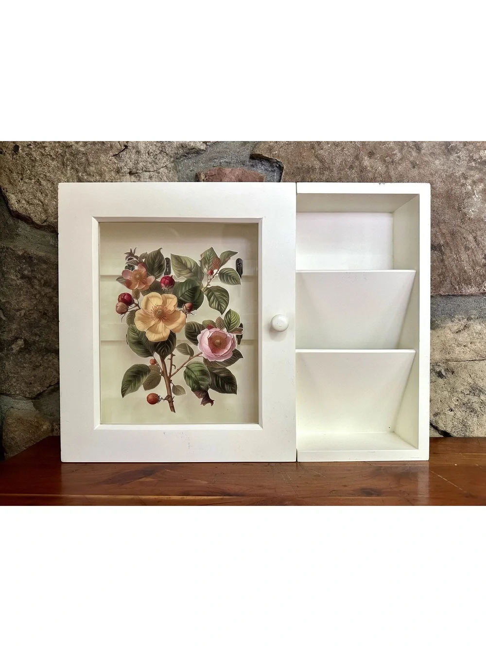 Vintage Wooden Key Cabinet/ Organizer/ Mail Sorter